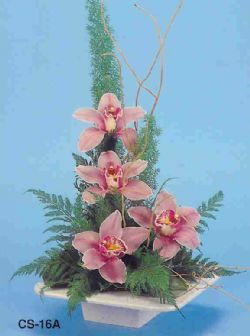  zmir Karyaka iek gnderme  vazoda 4 adet orkide 