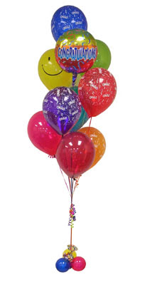  zmir Karyaka nternetten iek siparii  Sevdiklerinize 17 adet uan balon demeti yollayin.